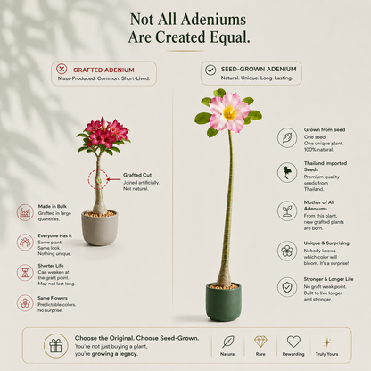 Seed Grown Adenium | 3 Year Old Live Plant